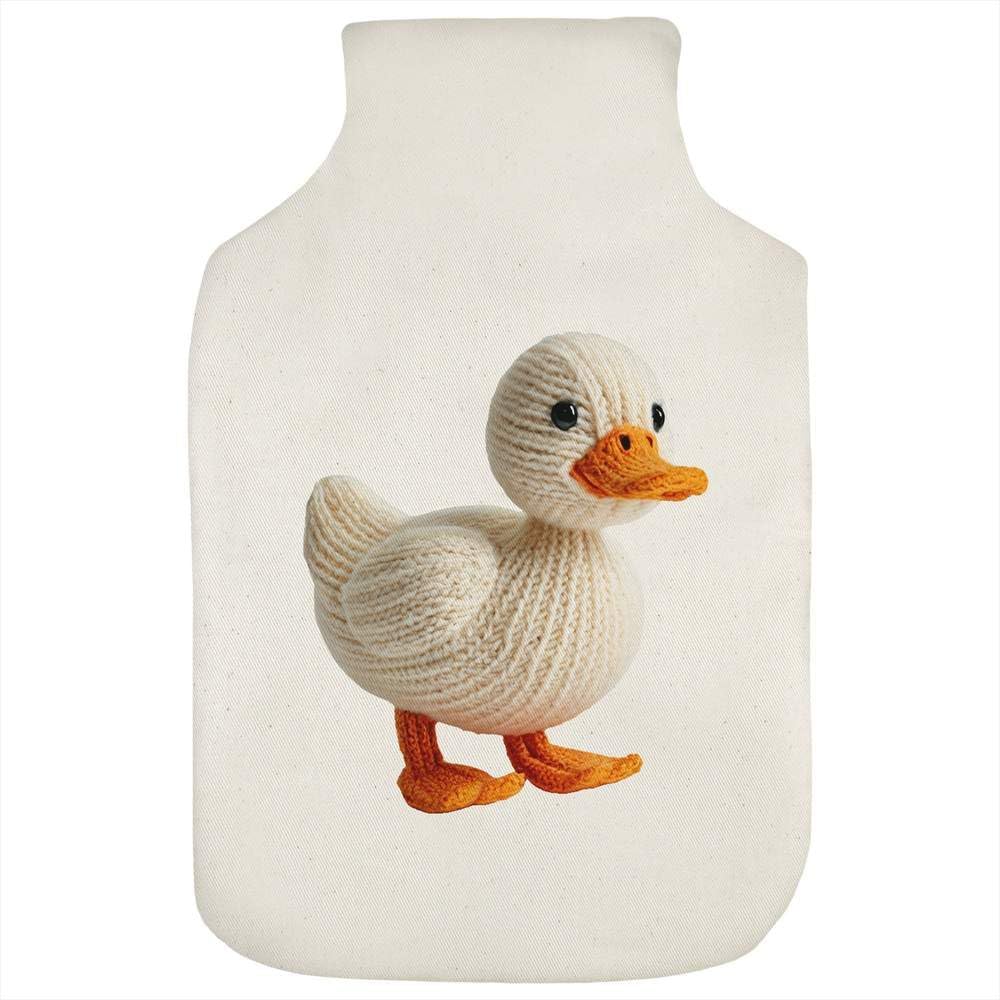 Azeeda 'Knitted Style Duck' Hot Water Bottle Cover (HW00049300)
