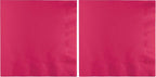 Creative Converting DINNER NAPKINS 3PLY 1/4FLD, 25 Count, Hot Magenta (Pack of 2)
