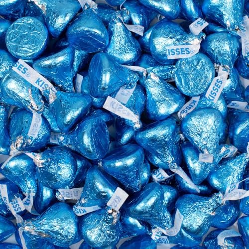 124 Pcs It's a Boy Baby Shower Candy Party Favors With Wrapped Miniatures Chocolate & Kisses For Goodie Bags, Dessert Tables, Guest Gifts And More (1.52lb Bag)