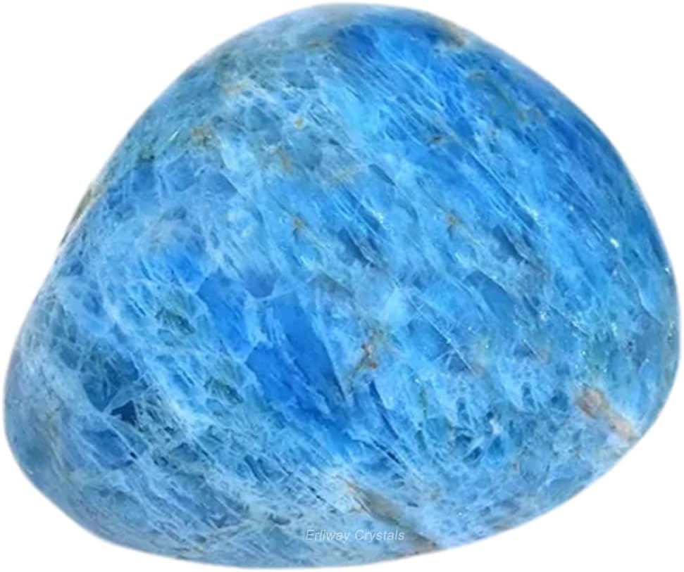 Erliway Apatite Healing Crystal Stones, 1.25-2.0" Large Reiki Healing Gemstones Natural Tumbled Polished Stones for Energy Witchcraft Therapy Meditation