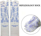 White Reflexology Socks Set,Reflexology Socks with Trigger Point Massage Tool, Acupoint Socks Set, Massage Tools and Equipment