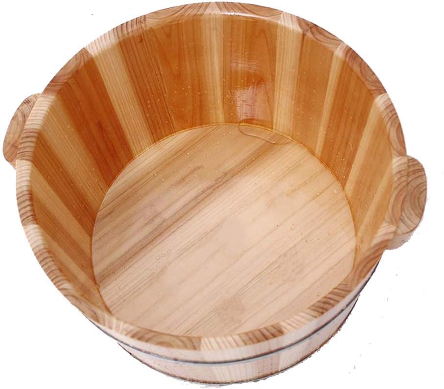 Solid Wood Foot Tub - Wooden Foot Bath Bucket - Wooden Foot Basin - Solid Wood Foot Tub for Soaking Feet, for Household Use - Wooden Foot Bath Bucket - Solid Wood Foot Tub for Soaking Feet