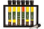Tilz Infused Olive Oil Gift Set -6x40ml Flavoured, Cooking Oil/Bread dipping oils gift set, |Basil Oil, Garlic Oil, Chilli Oil, Lemon Oil, Rosemary, Oregano|Tomatoes -Cooking Oils Gift Set |Food Gifts