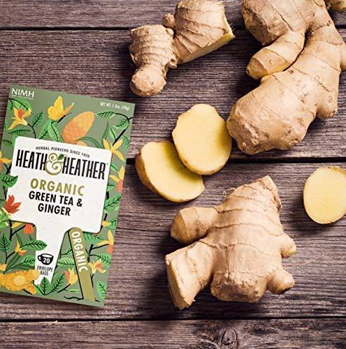 Heath & Heather Organic Green Tea & Ginger