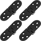 Piutouyar 4PCS Butler Tray Heavy Duty Folding Flip Top Hinge 180 Degree Round Edge Hinge for Folding Tables Sewing Machine Table Furniture Accessories 3.1" x 1.16"