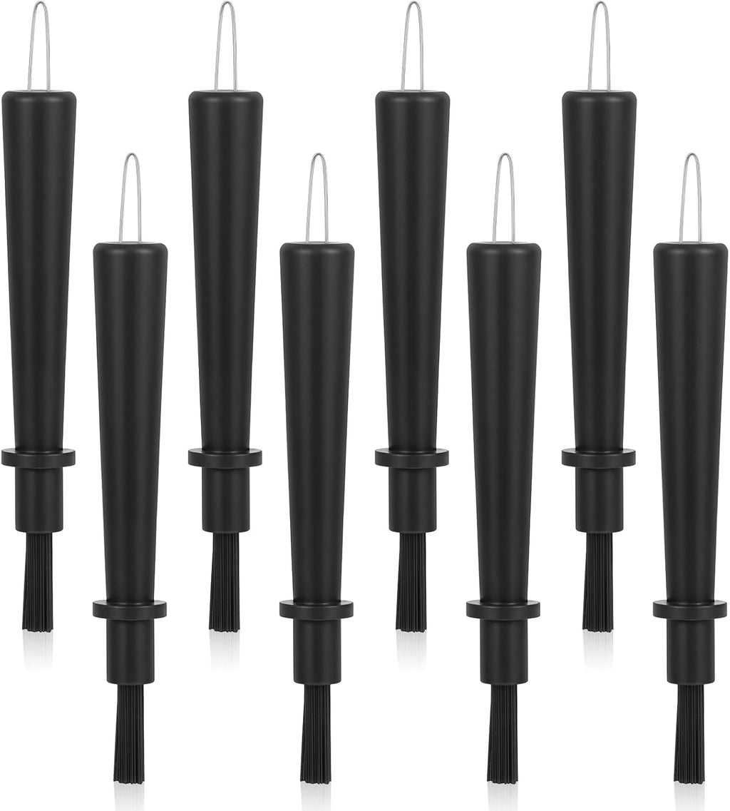 8 Pieces Hearing Aid Cleaning Tools Cleaner Brush Kits Hearing Amplifier Brush Tools with Wax Loop Essential Accessories for Earbuds Headphones