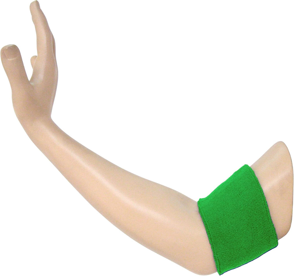 COUVER Arm Sweatband, Cotton Terrry, Stretcy for Sports Sweat, 1 Pair