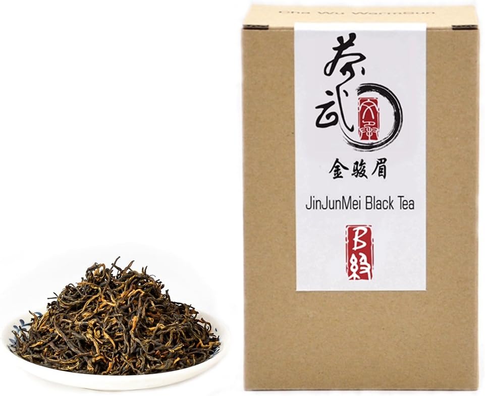 ChaWuWarmSun [B] JinJunMei Black Tea,8.8oz/250g,Chinese Loose Leaf Tea,WuYi Mountain,FuJian China