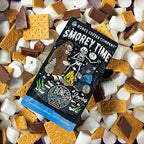 Bones Coffee Company S'morey Time, S'mores and Graham Crackers Flavored Coffee, Medium Roast Low Acid Arabica Beans Compatible with Auto drip and French Press Coffee Maker, 12 Oz Whole Bean