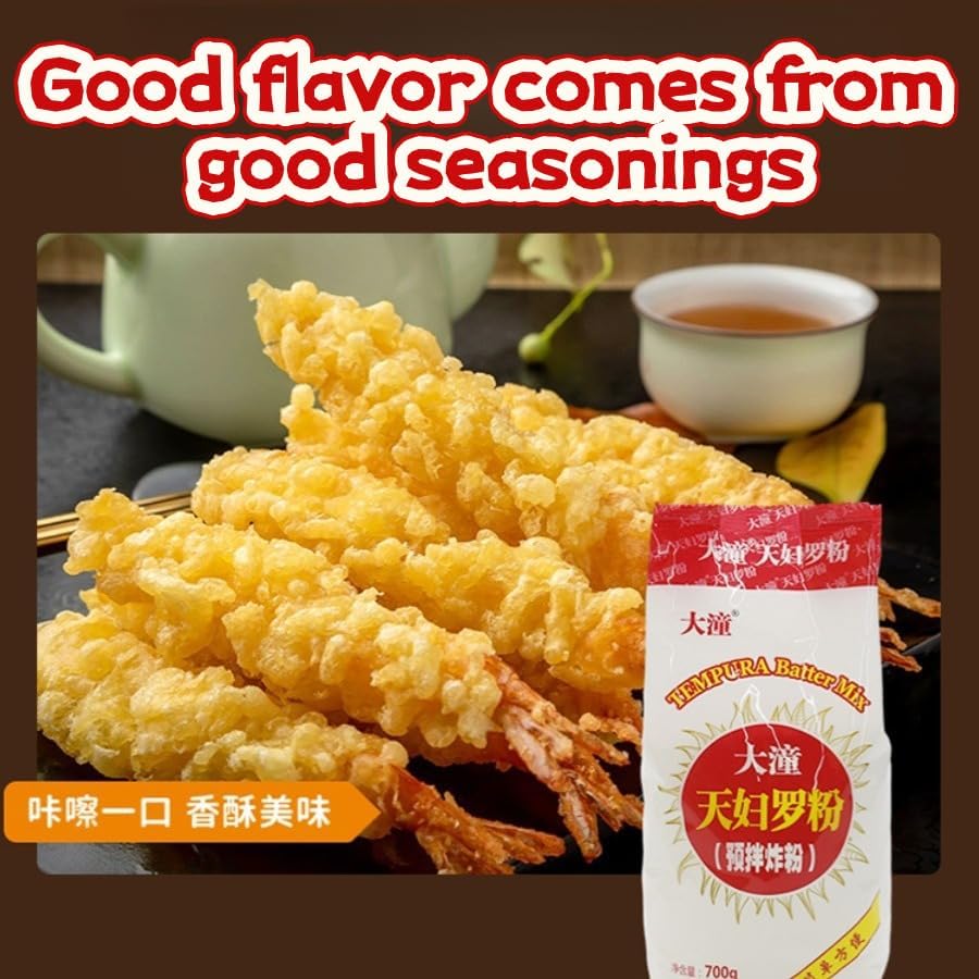 Tempura Batter Mix, Japanese Style Coating Mix for Crispy Fried Shrimp and Vegetables, 700g