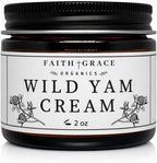 Faith and Grace Organics Wild Yam Cream for Women, Organic Hormone Balancing, PMS, Menopause & Perimenopause- 2 oz