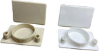 E.H.C. Plastic Hinge Hole Cover Plug, 5 Count, Snow White