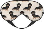 Dachshund Dog print Unisex Sleeping Eye Mask,Soft Blocking Eye Mask Adjustable Strap Sleeping Face mask