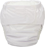 Large Teen Adult Cloth Diaper Nappy Reusable Washable for Disability (White (Large 26in to 50in))