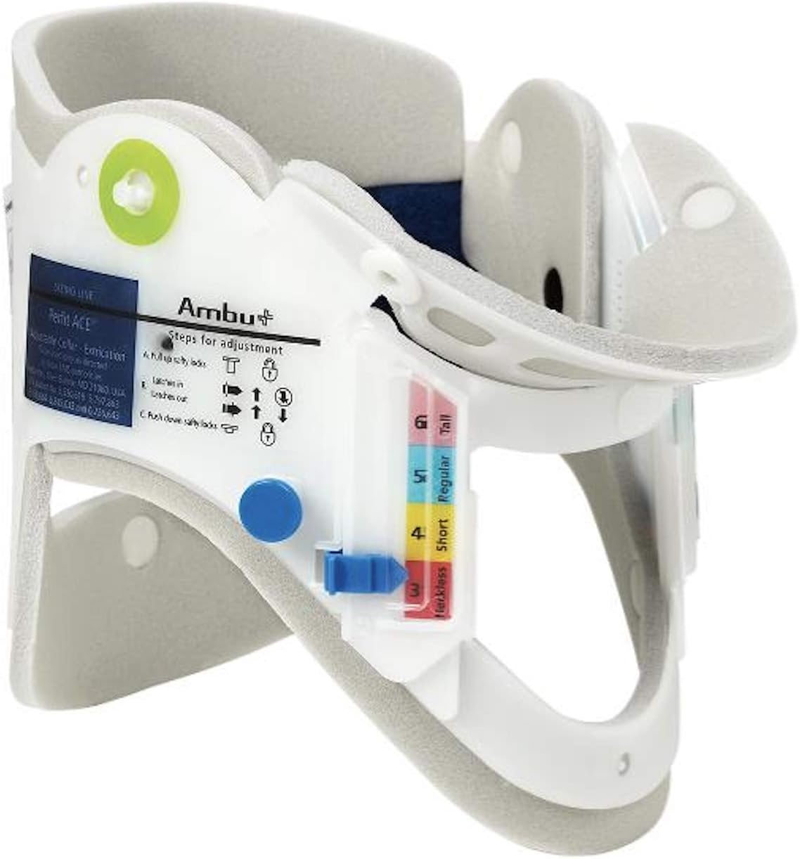Ambu 15262 Perfit ACE Adjustable Extrication Collar, Protects Neutral Alignment, Prevention of Lateral Sway