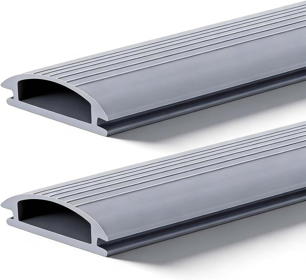 Under Door Bottom Seal Strip - Bryxium 2 Pcs 36 Inch Vinyl Threshold Exterior Weather Stripping for Adjustable Aluminum Thresholds, Front Doors Draft Storm Replacement Rubber Insert Strips