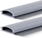 Under Door Bottom Seal Strip - Bryxium 2 Pcs 36 Inch Vinyl Threshold Exterior Weather Stripping for Adjustable Aluminum Thresholds, Front Doors Draft Storm Replacement Rubber Insert Strips