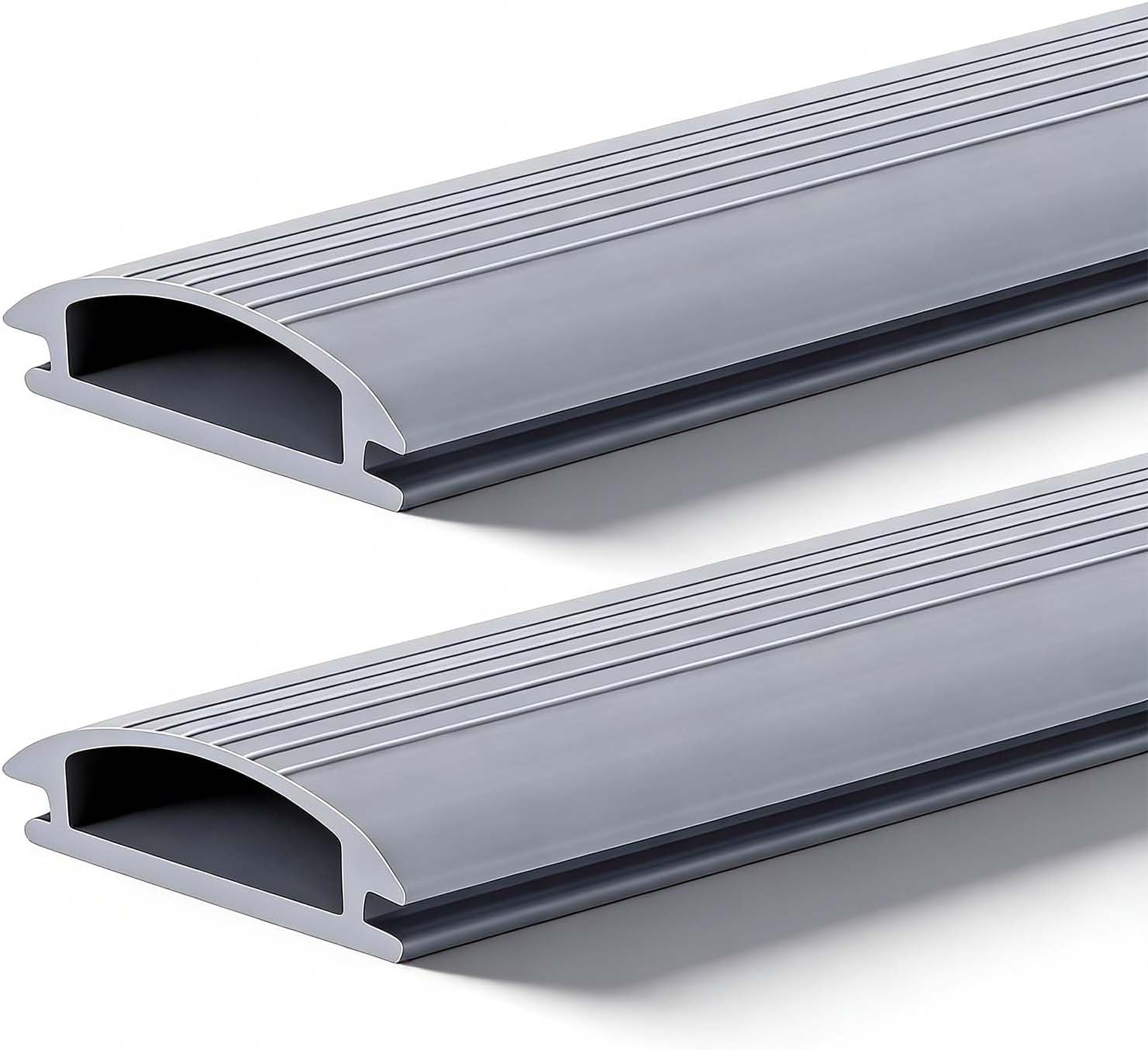 Under Door Bottom Seal Strip - Bryxium 2 Pcs 36 Inch Vinyl Threshold Exterior Weather Stripping for Adjustable Aluminum Thresholds, Front Doors Draft Storm Replacement Rubber Insert Strips