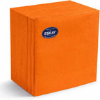 Sun Orange 3-Ply Disposable Lunch Napkins, 125 Count – Paper Cocktail & Party Napkins for Weddings, Birthdays, Bars & Events, EU Made