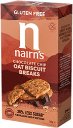 Nairns Gluten Free Biscuit Break Chocolate Chip 160 g (Pack of 3)