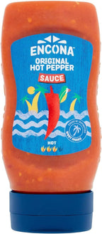 Encona Original Squeezy Hot Pepper Sauce 285ml (Pack of 3)