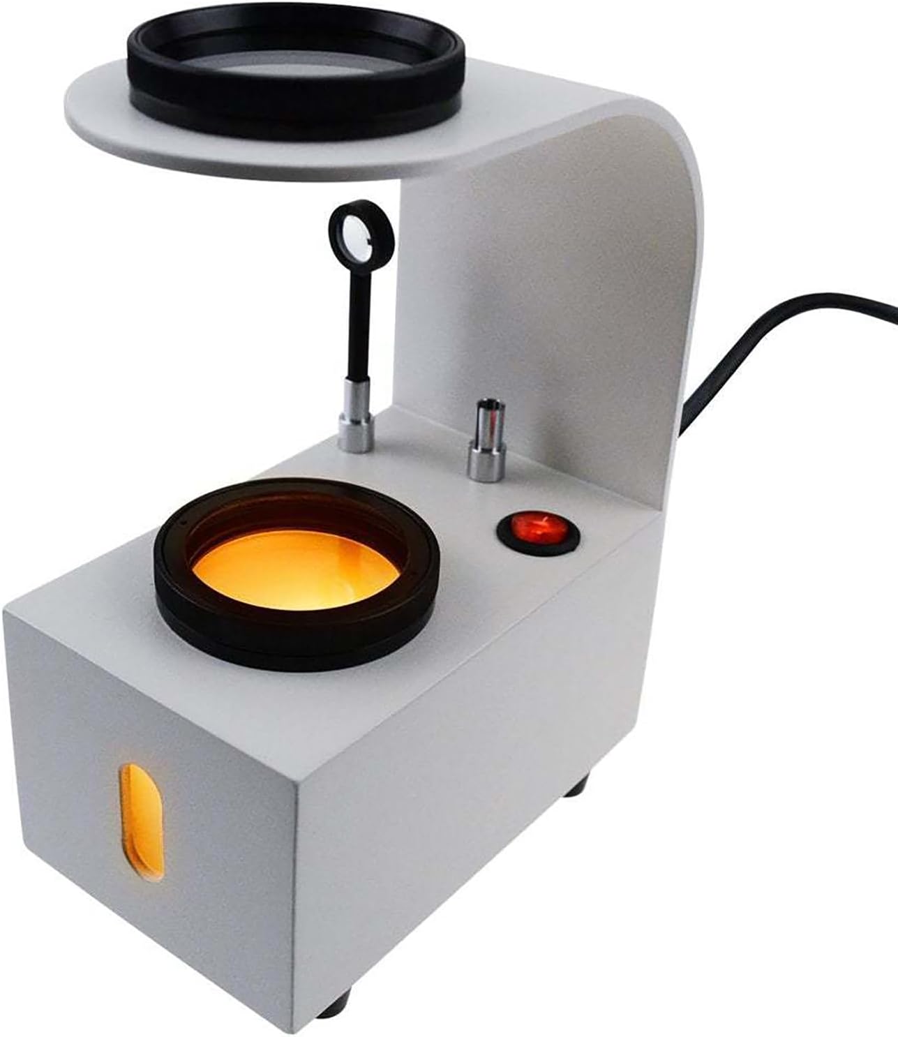 Lens Stress Tester, Optical Polariscope with LED Light and Rotatable Glass Filter, Isotropic or Anisotropic Analysis and Detecting Accurately, for Identifying Moissanite, Amethyst, Gemstone
