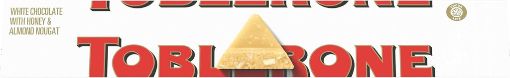 TOBLERONE White Chocolate Bar with Honey and Almond Nougat, 3.52 oz