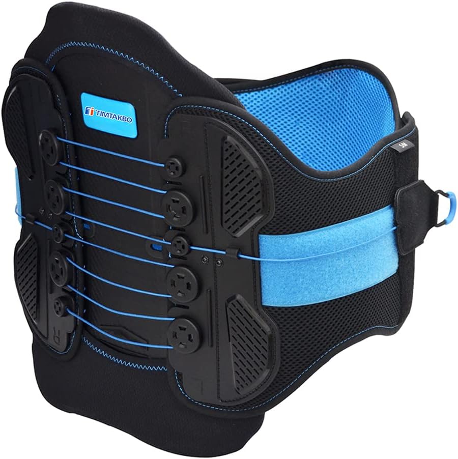 LSO Back Brace with Maximum Decompression Plate & Adjustable Arch Back Support,Dual Pulley System Lumbar Support Belt for Herniated Disc,Spine Stenosis,Sciatica,Scoliosis(S/M fit belly 23.5"-33.75")