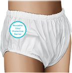 Essential Medical Supply Quik-Sorb Pull On Reusable Vinyl Incontinent Pants - Medium Size from 30in to 36in, Durable and Comfortable Vinyl Incontinence Underwear for Adults and Seniors