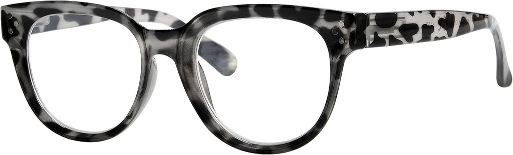 Eyekepper Oversize Reading Glasses Women Stylish Readers - Grey Tortoise +3.00