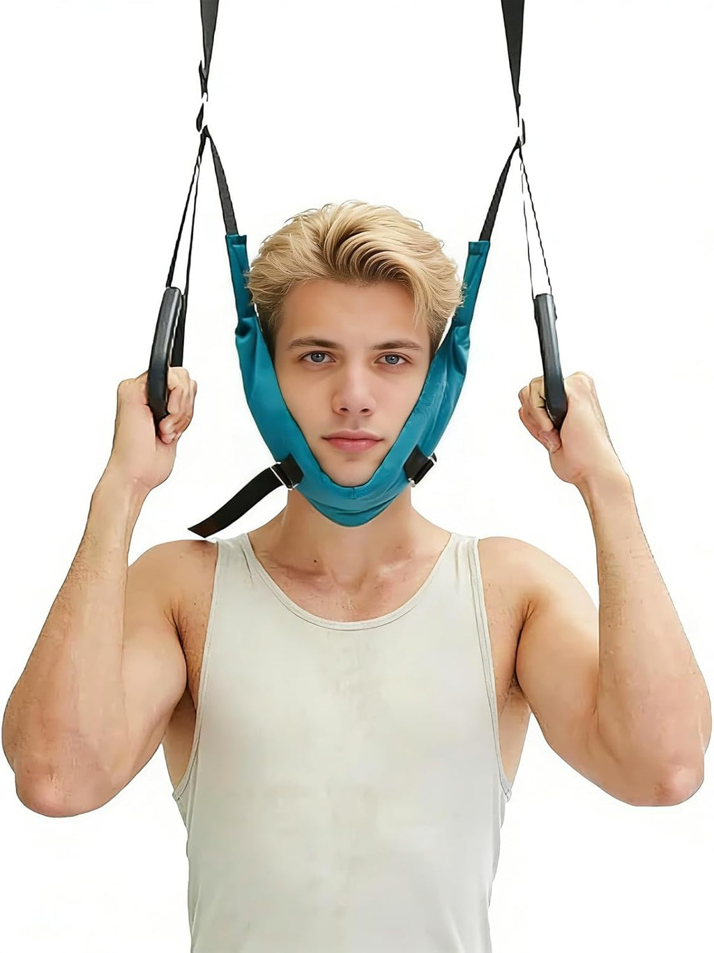 Neck Stretcher Cervical Traction Device for Decompression Home Physical Therapy, Portable Neck Stretcher Hammock Traction