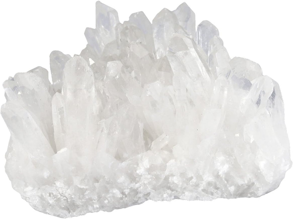 mookaitedecor Natural Clear Quartz Crystal Cluster Mineral Geode Druzy Specimen, 0.15lb-0.29lb