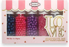 Confect Sprinkles | Mix Navy Blue, Hot Pink & Purple Dragees | Pink & Sliver Sparkling Sugar | Neon Mix Disco Ball Mashup Sprinkles | Vegan, Gluten-Free, Nut-Free, Soy-Free, Dairy-Free, Palm Oil-Free - 5 Oz