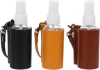 Lipstick Holder Keychain: 3pcs Spray Bottle with Keychain Empty Travel Bottle Keychain Plastic Bottle Holder Keychain with Holder