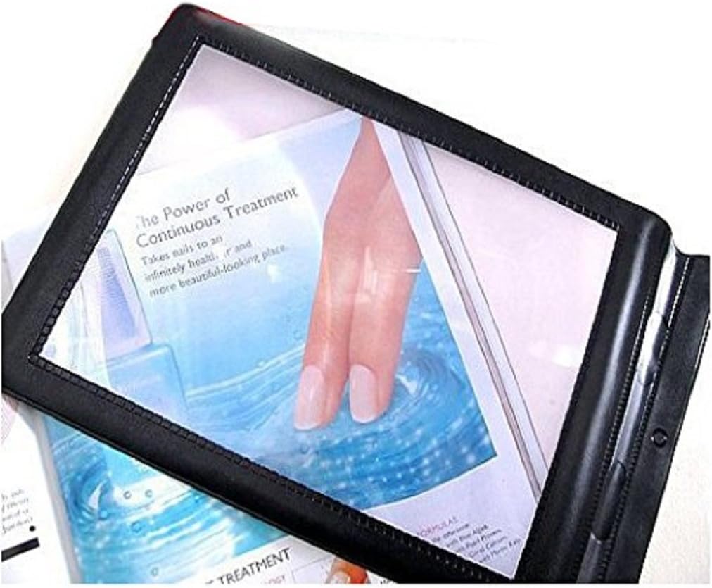 Valuu A4 Magnifier Full Page Reading Magnifier 3X Magnifying Power Large Sheet Magnifying Glass Reading Aid Lens Fresnel for Books Menus Newspapers Improve Elderly Poor Eyesight for The Elderly Gift
