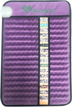 PHYMAT Far Infrared Amethyst Heating Pad - 5 Color Natural Crystal Heating Mat - Infrared Heating Pad with Auto Shut Off - Overheat Protection,Smart Control (23"x16") Cover not Included