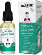 Beard Oil for Men | Award Winning Beard Oil Leave In Mustache Conditioner, Softens, Moisturizes, Nourishing, Lightweight, Sandalwood Fragrance | Natural & Vegan | Made In France 1oz