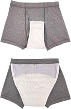 Moderate Men's Incontinence Underwear 2 Pack, Absorbent Briefs for Post Surgery Urinary Dribbling