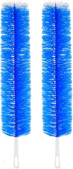 2 Pcs Zylphion Fan Cleaning Brush, Bendable Fan Cleaner Flexible Small Space Crevice Cleaning Tool Duster for Box Fan, Floor Fan, Stand Up Fan, Air Vent, Heater Vent, Car Interior