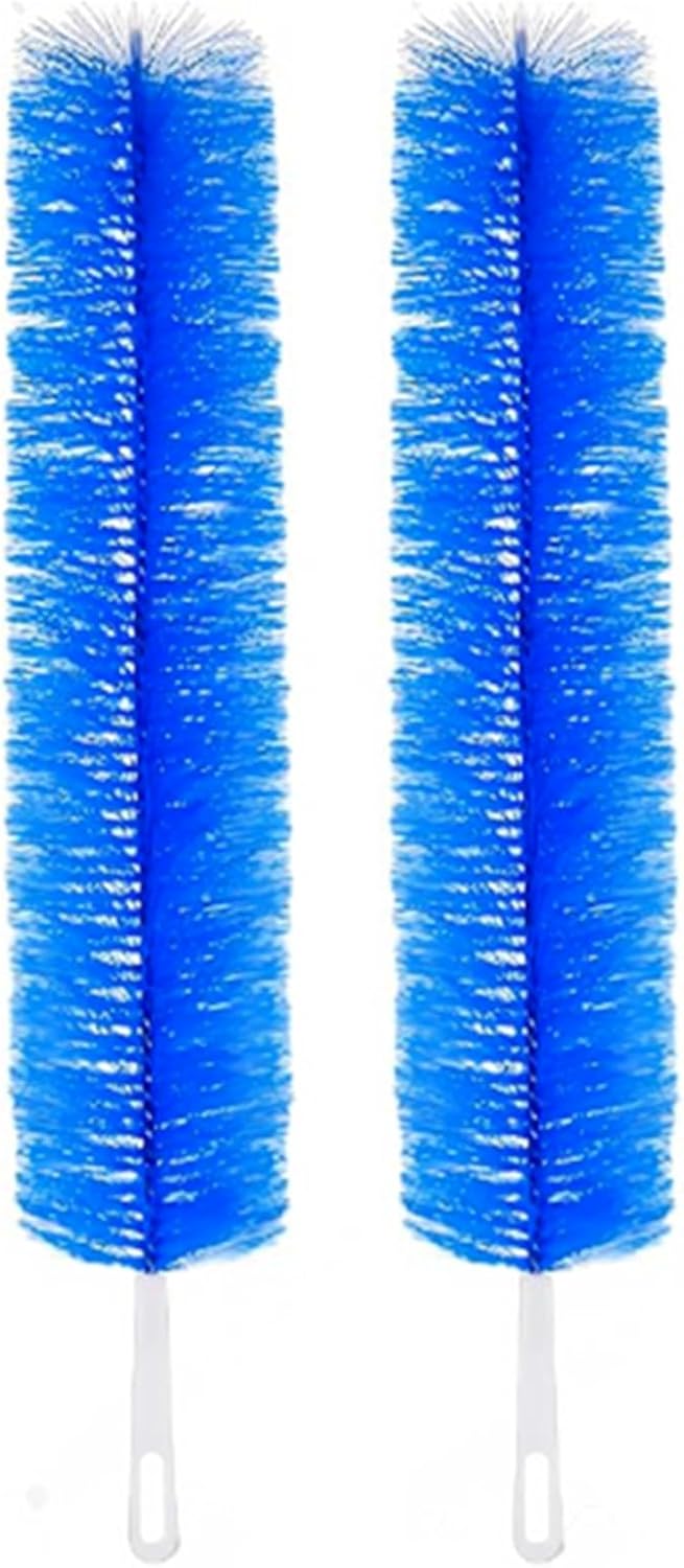 2 Pcs Zylphion Fan Cleaning Brush, Bendable Fan Cleaner Flexible Small Space Crevice Cleaning Tool Duster for Box Fan, Floor Fan, Stand Up Fan, Air Vent, Heater Vent, Car Interior