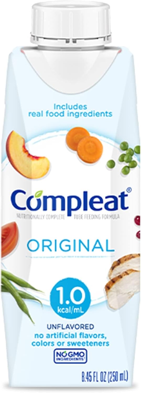 Nestle Compleat Original Tube Feeding Formula Unflavored 8.45 oz Carton 24 Ct