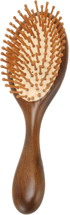 Hair Brush, Sandalwood Wooden Massage Comb, Air Cushion Comb for Men and Women with Cleaning Brush, Wooden Hairbrush Detangling Brush and Brush for Thick or Long Hair
