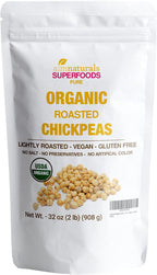 Organic Roasted Chickpeas 2 LB- USDA Organic Certified – Healthy Snack, Lightly Roasted, No Oil, No Salt, No GMO & Gluten Free – Product of Turkey