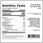 Pink Sprinkles for Baking Cakes, Cupcakes, Cookie Decorations, Ice Cream and Donut Toppings Edible Decorating Baking Supplies - 4 oz package (Pink)
