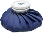 BICAREE Ice Pack for Injuries Reusable, Ice Bags Hot Water Bag for Hot & Cold Therapy and Pain Relief with Cover, No-Leak Elastic Breathable Ice Bag, Size 9"