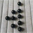 Natural Black Obsidian Healing Crystal Sphere Balls Quartz Gemstones Small Size Pack of 10 for Healing, Reiki, Home Office Decoration, Jewelry Making (Black Obisdian, 0.78")