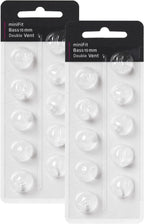 Hearing Aid Domes for Oticon Replacements, Oticon Minifit Double Vent Bass Domes (10 mm/2 Packs）, Universal Domes for Oticon Hearing Aid Supplies.