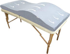 Lash Bed Topper – Ergonomic Memory Foam Pad with Plush Cover, Spa Table Cushion for Eyelash Tech, Salon Mattress for Beauty Beds, Compatible with Massage and Spa Setups – 28/70" (71/178 cm), Gray