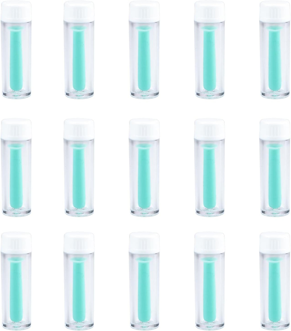 15 Pcs Contact Lens Remover Tool for RGP Scleral Lenses Hard Eye Contact Remover Plunger Suction Cup Lens Inserter Tools,Green
