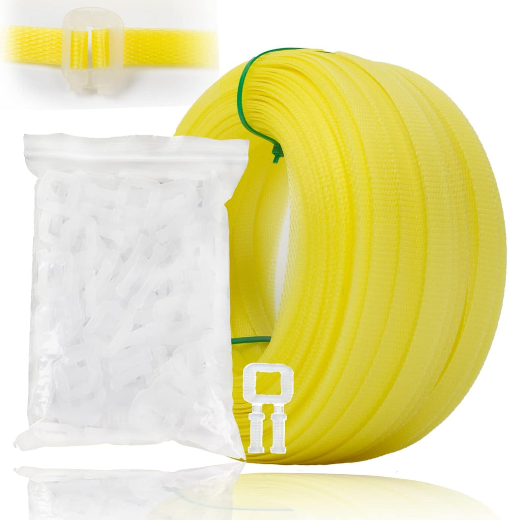 Box Packing Strapping Tool, Polypropylene Pallet/Box Strapping kit: 330' x 1/2'' Strapping and 100 pcs Plastic Buckles,Manual Packing